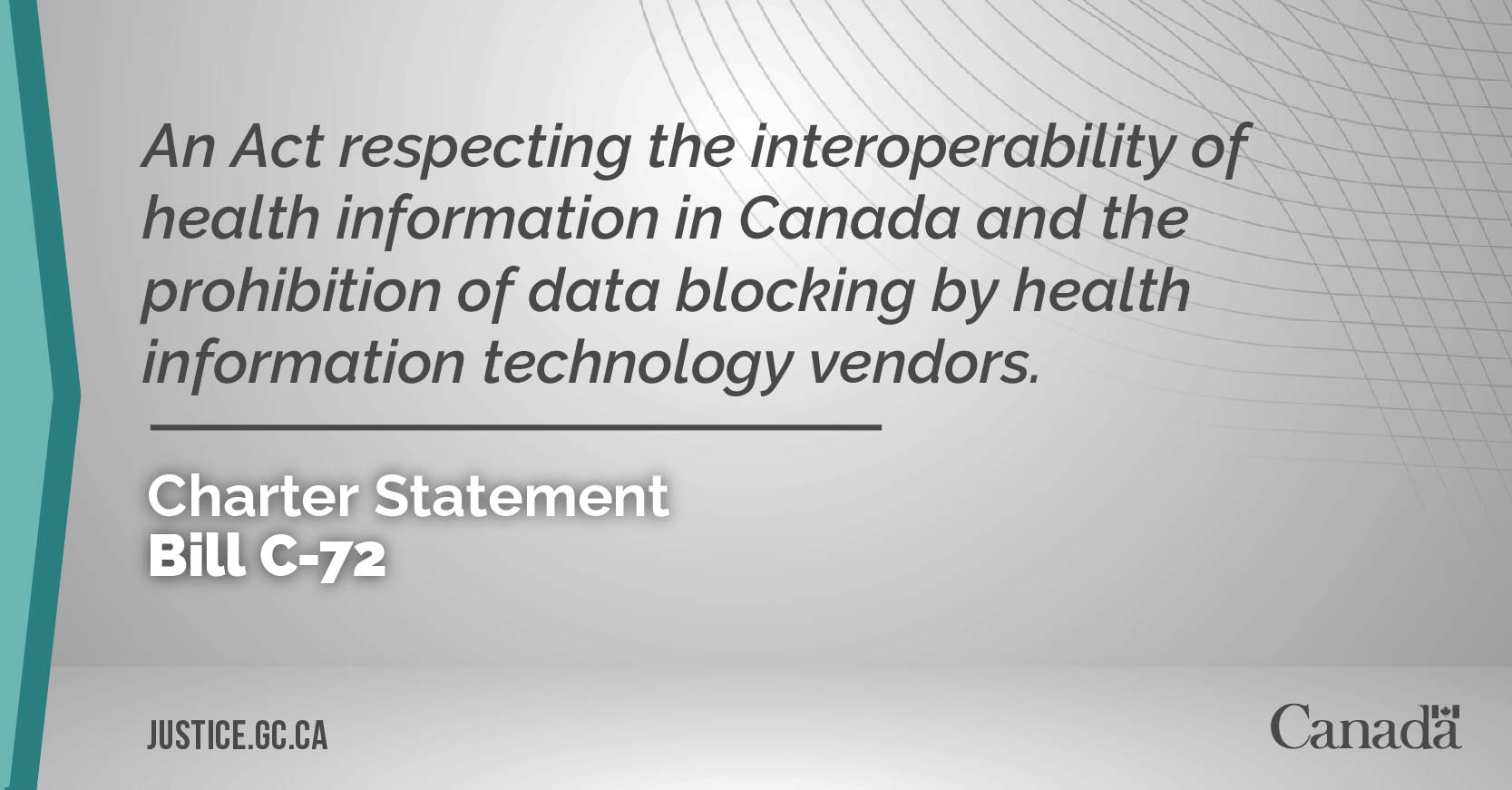 Bill C-72: An Act respecting the interoperability of health information in Canada and the prohibition of data blocking by health information technology vendors